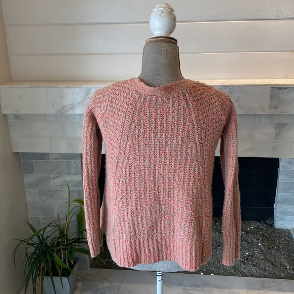 Anthropologie Moth Boucle Zipper V-neck Sweater Size Small - Picture 11 of 15